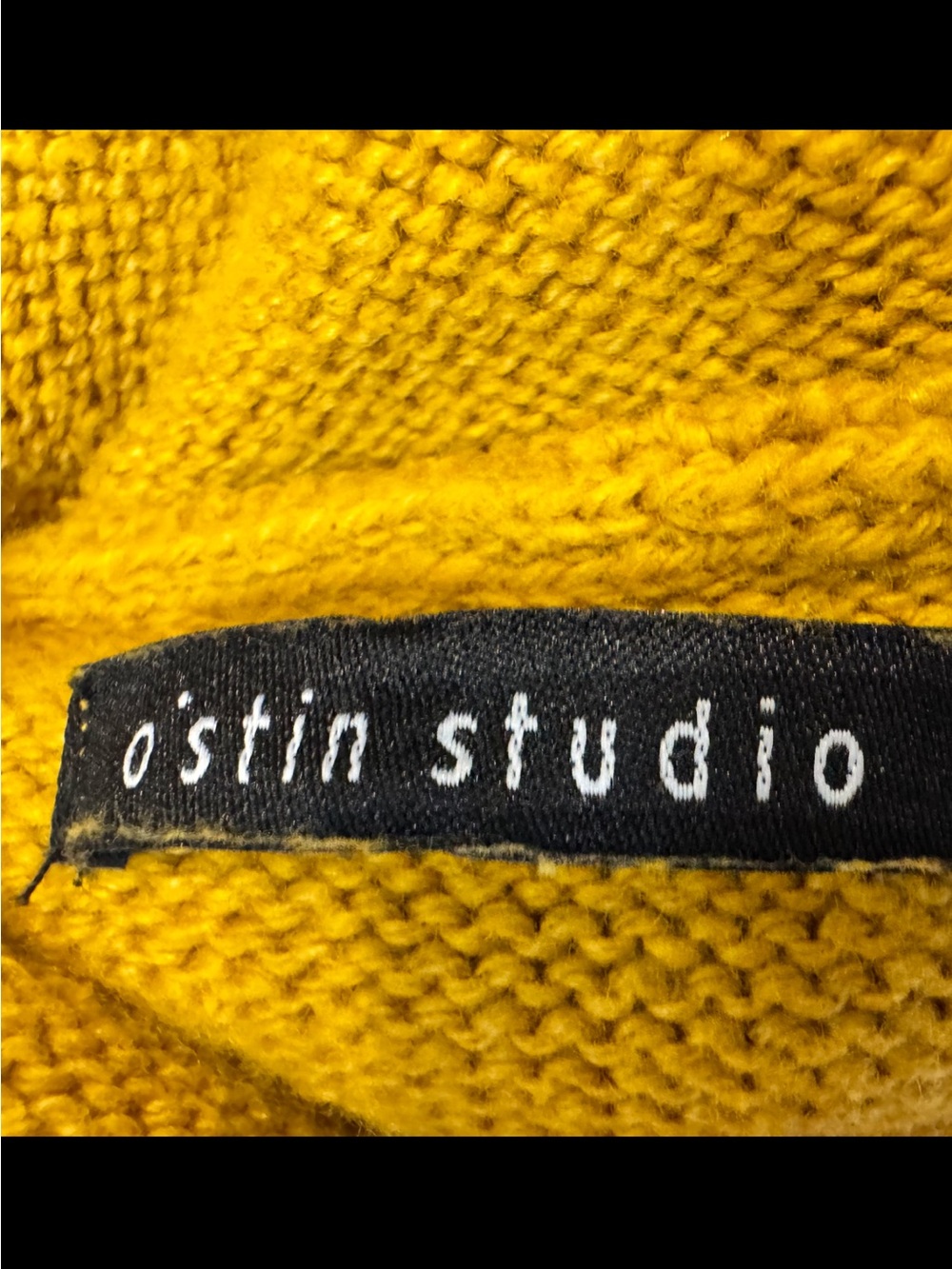 Men's Turtleneck Knit Sweater in Mustard - Picture 2 of 6